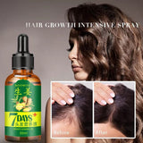 7 Day Ginger Germinal Oil Hair Nutrient Solution Hair Growth Essence Liquid Fast Natural Hair Loss Treatment Hair Care